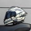 Motorcycle Helmet, Men's and Women's Dual Lens Full Face Helmet, Motorcycle Sports Car, All Season Full Face Helmet