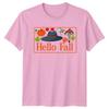 Hello Fall TShirt Autumnal Harvest Seasonal Apparel