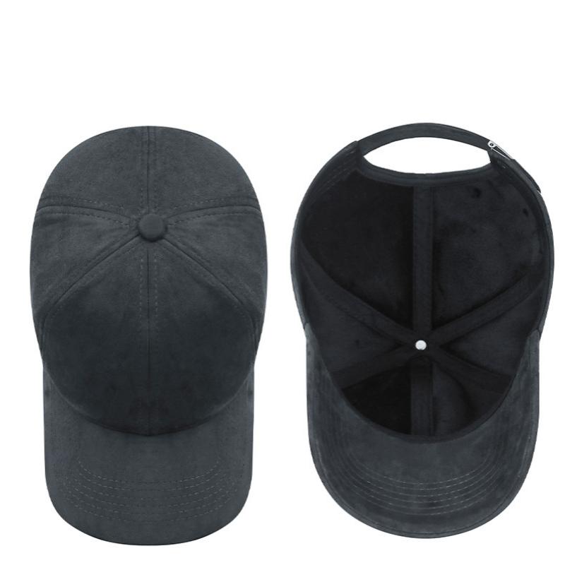 Northwood Autumn Winter Plush Cotton Baseball Caps for Men Women Velvet Super Soft Plush Fabric Solid Color Baseball Hats Warm Duck Tongue Hats