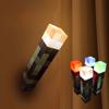1 Stück MC Game Brownstone Fackel Lampe Figur 4 Farben LED Nachtlicht Schlafzimmer Dekorative Tischlampe USB-Aufladung mit Schnalle Kinderspielzeug Geschenk