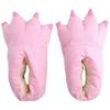 Unisex Dinosaur Claw Cotton Slippers: Cozy Autumn/Winter Velvet Heels, Large Sizes