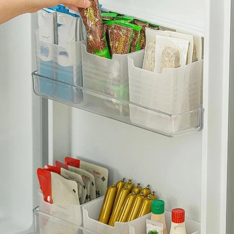 Outils de cuisine Organisateur de réfrigérateur Boîte de conservation fraîcheur alimentaire Organisateur pour porte latérale de réfrigérateur Légumes Épices Contenant alimentaire Rangement