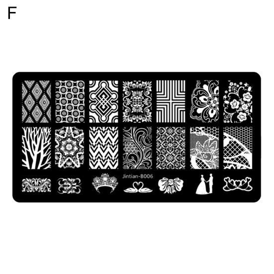 Delicate Nail Stamping Plate Diverse Styles Mini Nail Art Making