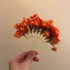 Fairy Starry Sky Flower Hiar Stick U-shaped Bride Side Clip Thai Hairpin  Hair Accessories