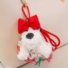 Trendy West Highland Terrier Skirt & Keychain: Small Dog Plush Doll Bag Charm Gift