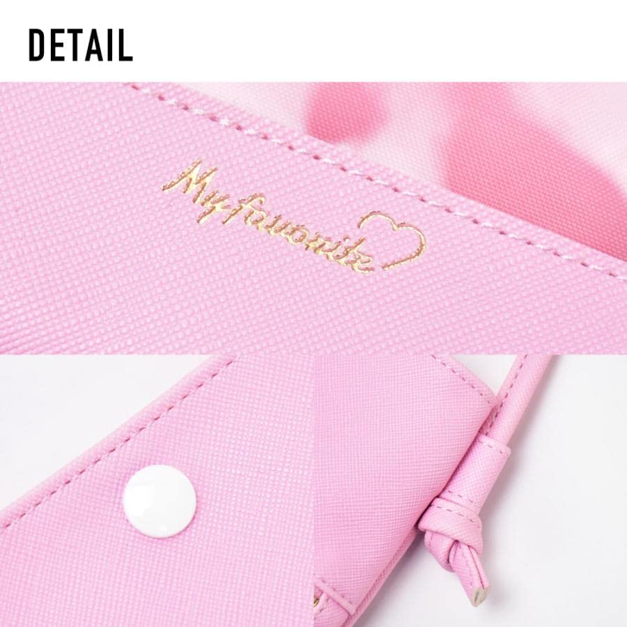 Mini Shoulder Bag, Synthetic Leather with Clear Window, SCP-30659, Pink