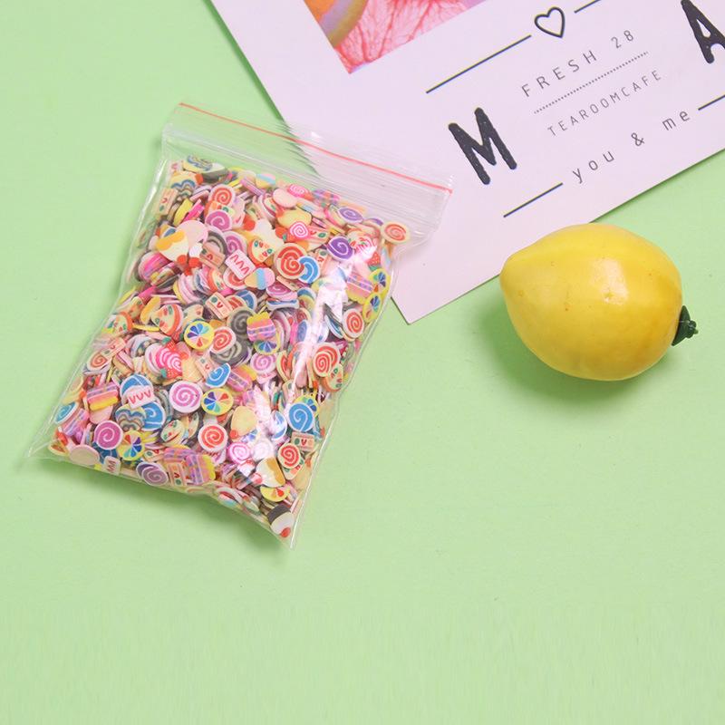 1000-3000pcs Mix Fruit Soft Clay Slime Animal Flower Slice Resin Filler for Nail Art Epoxy Mold DIY Craft Making Wholesale
