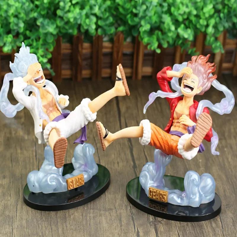 Anime One Piece Luffy Gear 5 Figure Sun God Nika 18Cm Pvc Action Figurine Statue Collectible Model Doll Toys For Children Gift