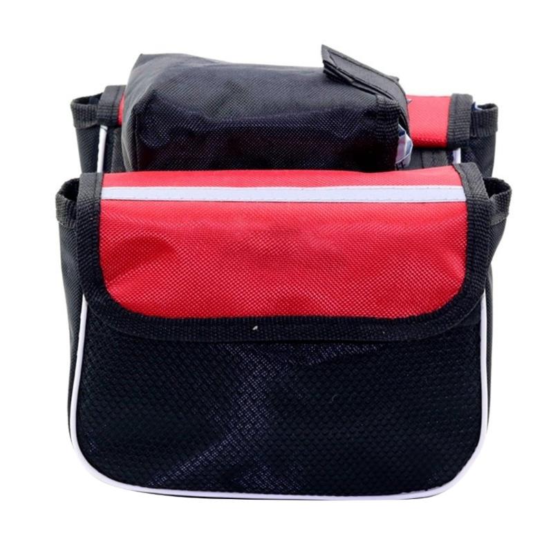 3-in-1 Bike Frame Bag Bicycle Top Tube Bag Mountain Bike Double Side Bag Portable Bicycle Handlebar Bag Bike Accessories