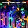 100/50/20LED Solar Powered Cherry Blossom Fairy Lights, Auto on/Off Waterproof Outdoor Garden Decor for Wedding Valentine’s Day Gift