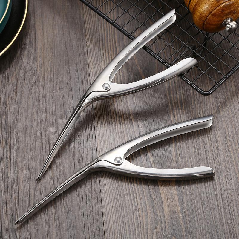 Food Grade Stainless Steel Shrimp Peeler Lightweight Easy Operation Perfect For Home Kitchen Seafood Cooking