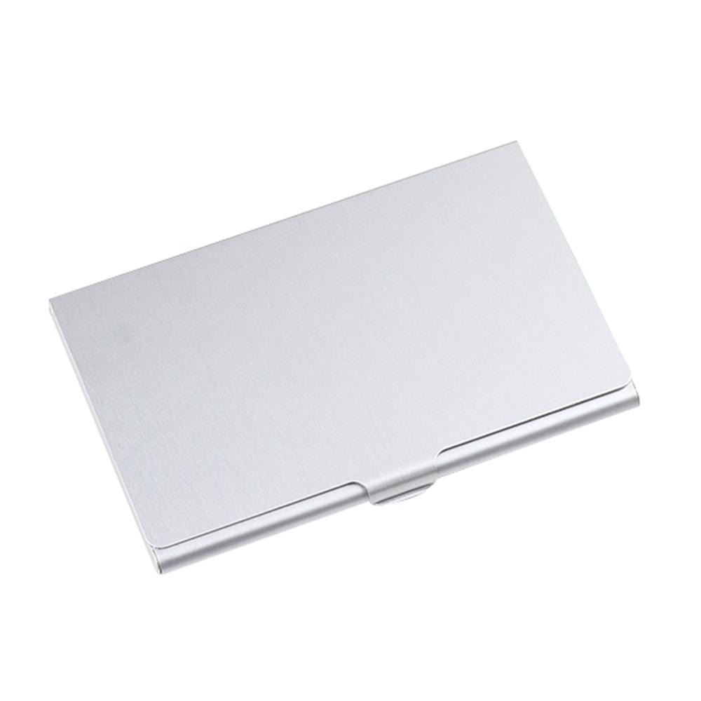 Hot Selling Aluminum ID Box Stainless Silver Business Namecard Clip Waterproof Card Case