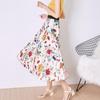 Elegant Floral High-Waisted Pleated Midi Skirt - Summer 2021 Fashion