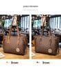 Korean Style 2026 Women's Trendy Casual Lettered Shoulder Bag - Large Capacity Bucket Handbag