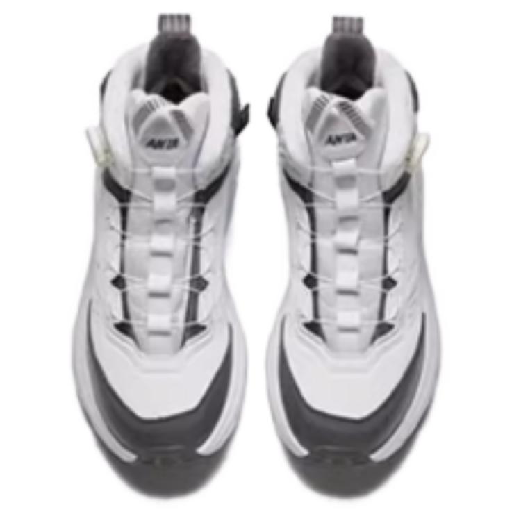 Anta Explore Pro Comfortable Versatile Non-Slip Wear-Resistant High-Top Casual Shoes Men Casual Shoes White Gray 112518960-1
