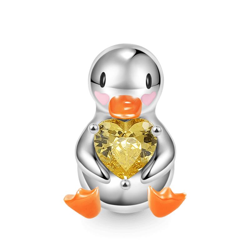 New Copper Duck Mouse Dragon Wolf Pendant Bead Fit Original Charms Bracelet Trinket Jewerly Accessories