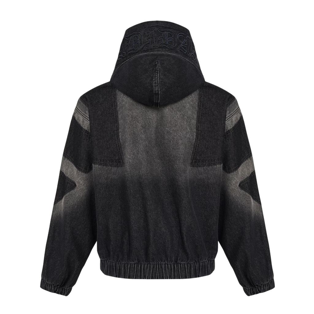 adidas Originály FW25 Džínová bunda Volný střih Zip Sportovní mikina Dlouhý rukáv Džínový kabát Pánské bundy KR5055