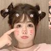 Sweet Girls Hair Clip Mini Cat Paw Shape Hairpin for Carnival Christmas Party