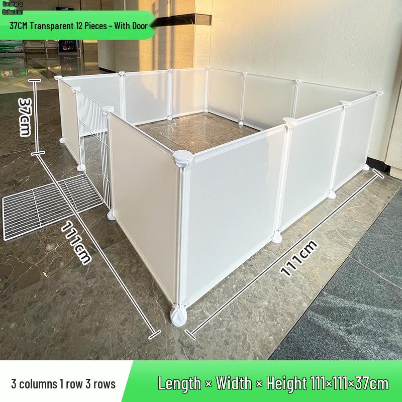 Portable Pet Fence: DIY Indoor/Outdoor, Free-Combining Small Animal Yard Cage.
