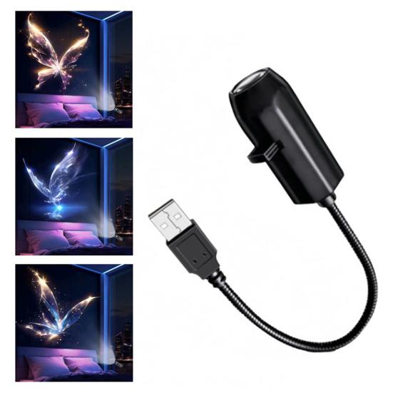 Star Projector Lamp 2-in-1 Night Light with Auto Motion Dawn Sensor Vibrant Aurora Northern