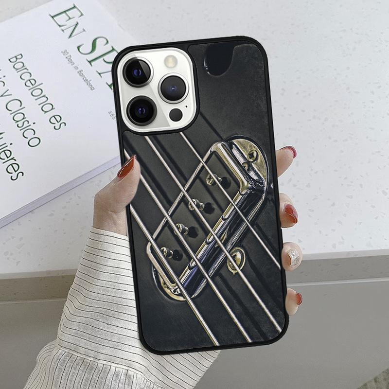 Guitar Bass Rock Strings Phone Case cover For iPhone 17 Air 15 16 16e 14 13 Pro Max Coque 12 11 Pro Max For Apple PLUS fundas