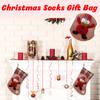 Christmas Stockings, Stockings Designed By Santa And Snowmen, Stocking Snack Bags For Hanging Near The Fireplace Or Christmas Tree