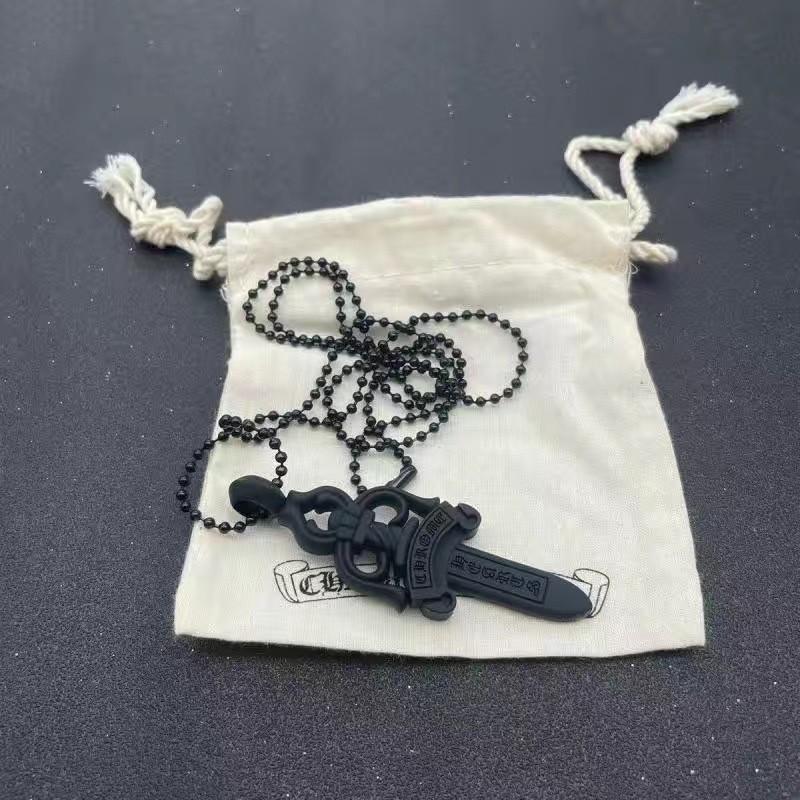 Cross Silicone Gothic Sword Colorful Necklace For Trendy Daily Wear Casual