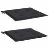VidaXL Coussins de Chaise de Jardin Lot de 2, Coussin de Siège de Salon, Coussin de Meuble de Terrasse, Coussin d’Assise 47603
