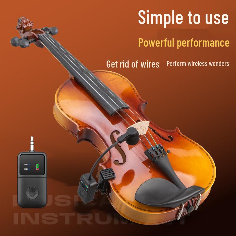 High-Fidelity Wireless Microphone for Violin Performance and Recording