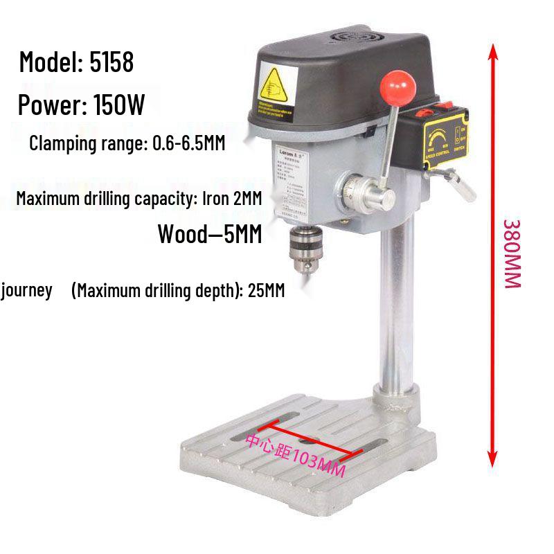

Portable Mini Bench Drill with Motor & Drill Bits
