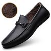 Fashion Fashion Mens Genuine Leather Shoes New Arrival Casual Shoes Business Men Slip-on Shoes All-Match Loafers Handmade Driving Flats