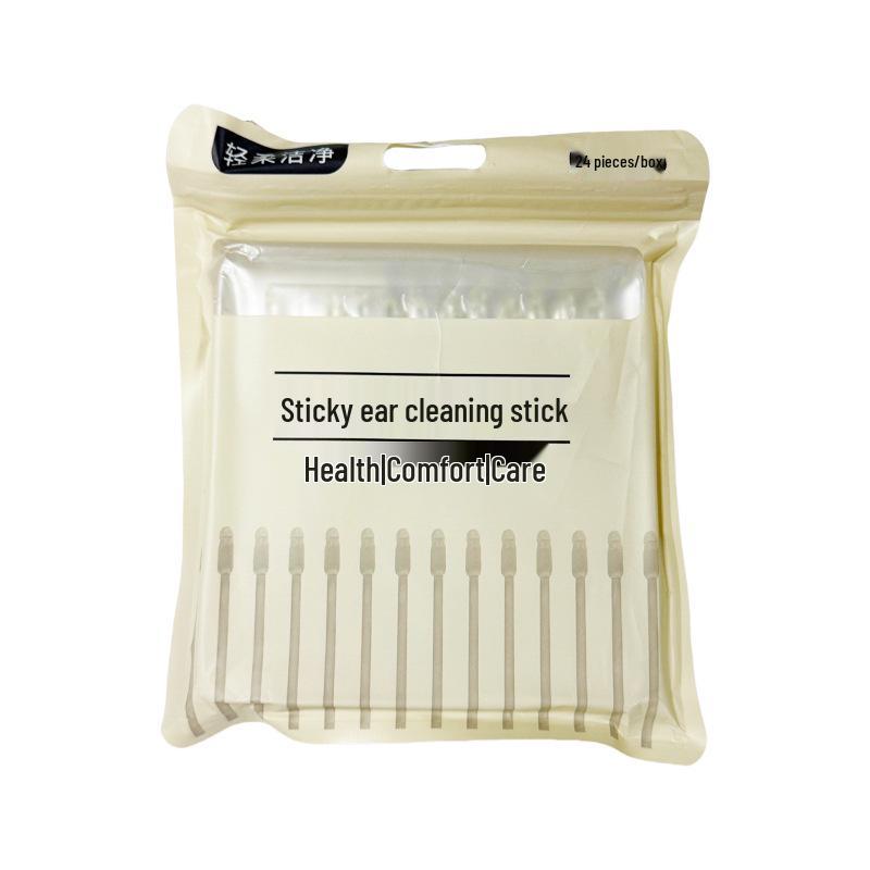 Disposable Earwax Removal Stick - Gentle, Non-Invasive Ear Cleaner with Cotton Swab