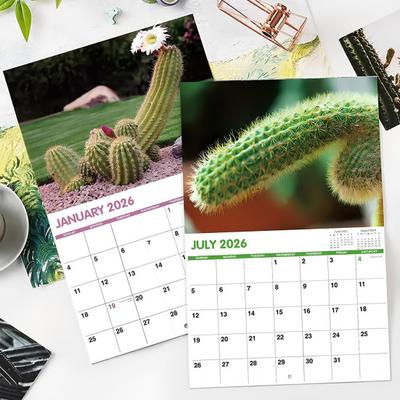 Funny 2026 Wall Calendar Jan. 2026 - Dec. 2026 12 Monthly Planner White Elephant Gag Gifts for Home Office Decoration