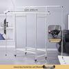 Mobile Stainless Steel Clothes Drying Rack, Multi-Pole & Layer, Quilt/Bedding Friendly, Indoor/Outdoor, Includes Shoe Rack