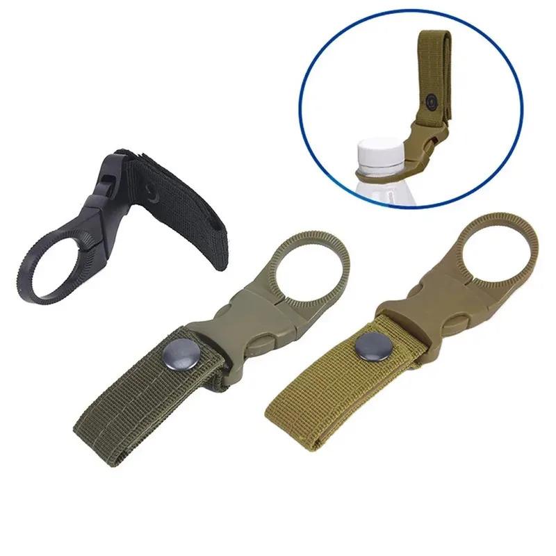 1/2/3Pcs Webbing Buckle Hook Water Bottle Holder Clip Outdoor  Nylon  Climb Carabiner Belt Backpack Hanger Camp