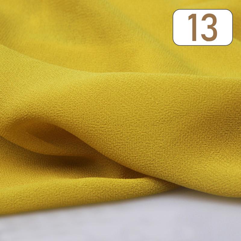 1/3/5M 75D Tessuto Chiffon Perla Georgette Tulle Chiffon Tessuto Trasparente Poliestere Materiale Morbido e Drappeggiato Per Tenda Abito Fodera