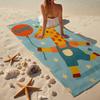Custom Name Ultra-Soft Beach Towel with Giraffe Theme,Ideal for Pool - Camping, Diving - Perfect Travel Essential, Vibrant Beach Towel.