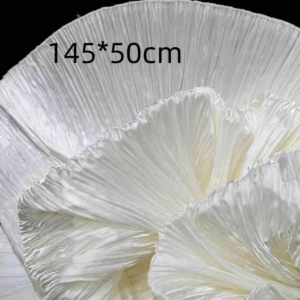 DIY Geschmiedeter Plissee-Stoff Polyter Kleiner Knitterstoff Wassergänzender Stoff Performance-Kleidung