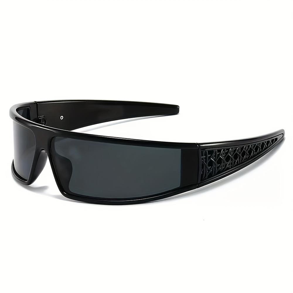 Y2K Futuristic Black Headband Glasses for Women & Men  Decorative Eyewear for Casual Attire