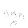 European & American Multi-Piece Stainless Steel Faux Lip, Nose, and Ear Stud Jewelry Collection
