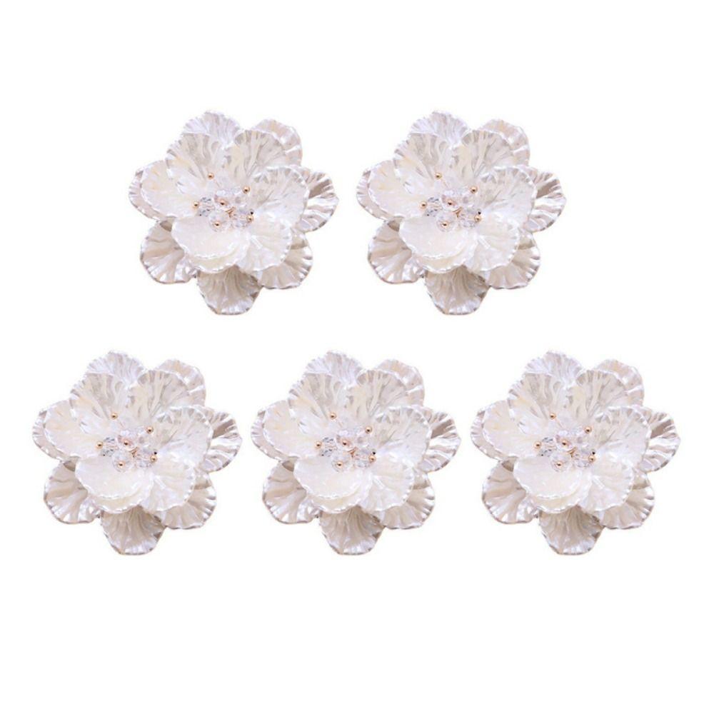 5Pcs Camellia Shape Garment Decoration Flower Multi-layer Design Multi-layer Flower Craft Corsage