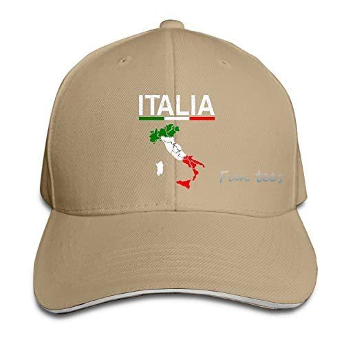 Italia Italy Italian Flag Casquette Adjustable Protection Hat Sandwich Cap Baseball Cap Fashion Hats for Women Unisex Adjustable