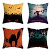 Halloween Themed Cushion Cover With Super Soft Short-pile Velour Material