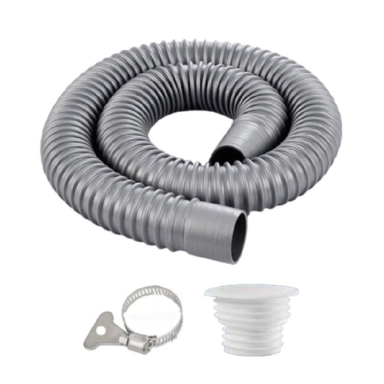 Corrosion Resistant 70cm/100cm PVC Drain Hose Flexible Plumbing Pipe Bendable Pipe for Bathroom & Kitchen Application