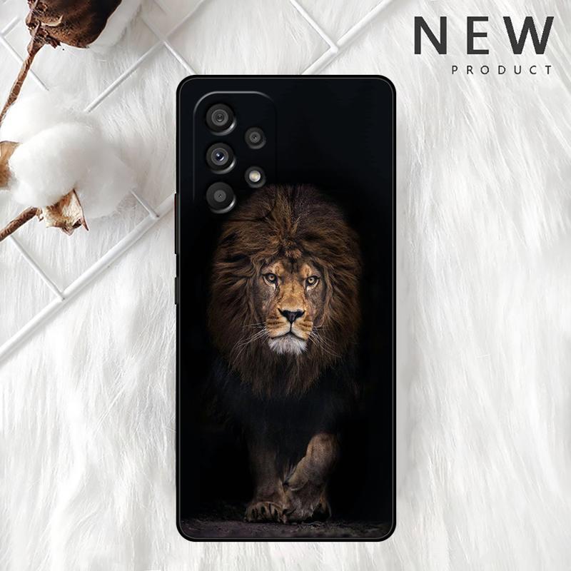 Wolf Löwe Tier Hülle Für Samsung Galaxy A54 A52 A14 5G A53 A12 A13 A71 A23 A34 A33 A21s Handyhülle