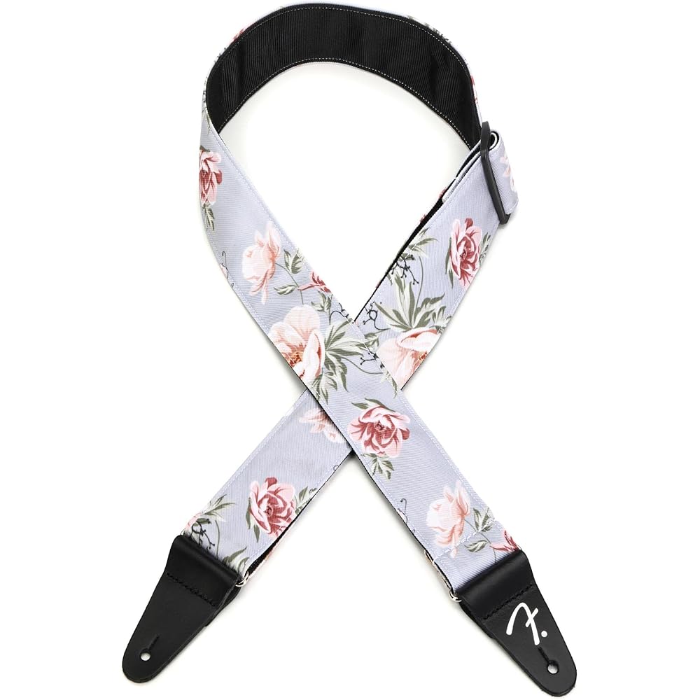 Fender Floral Strap Gray 2 Guitar Strap