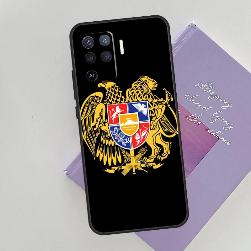 Armenia coat of arms Flag Cover For Oppo A78 A98 A74 A54 A94 A15 A16 A17 A52 A72 A76 A96 A53 A57S A58 A5 A9 Phone Case