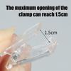 20pcs Self Adhesive Clips Tapestry Hangers for Hanging Storage Photo Spring Loaded Mini Transparent Single-sided Adhesive Clip