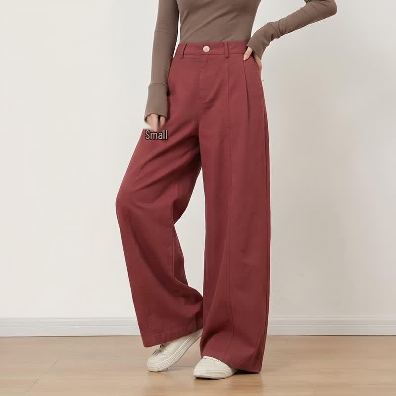 Pantaloni Casual Larghi da Donna in Misto Lyocell KOMPASU