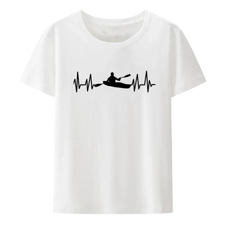 Special Gift Mountain Forest Kayak Canoe Paddling T Shirt Outdoors Exercise Casual Style Streetwear UnisexTops Harajuku